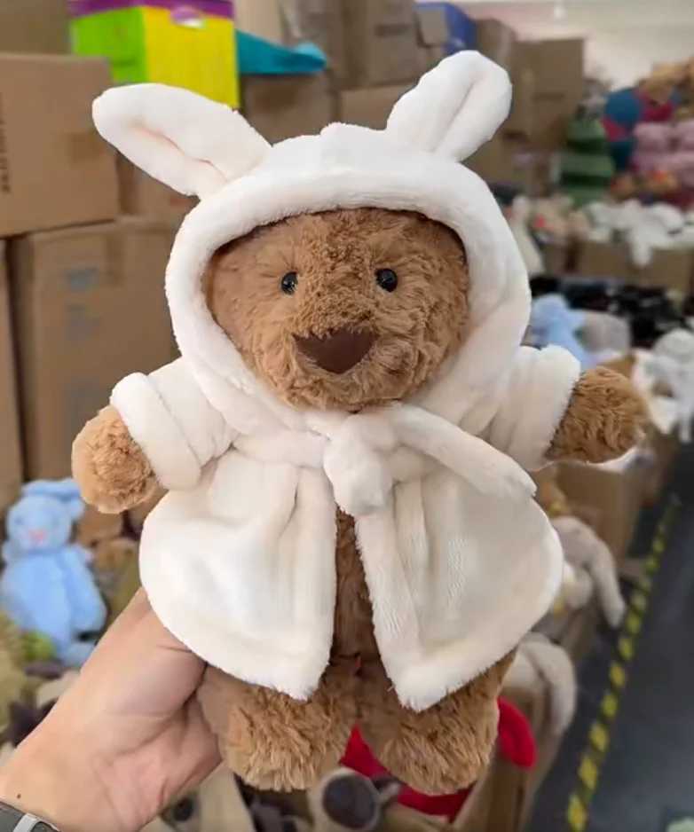 Tag 50cm Matcha ry Dragon Barcelona Bathrobe Bear Bedro low Cat And Dog Play With Plush Toys Pet Holiday Gift Y250619 Y260128