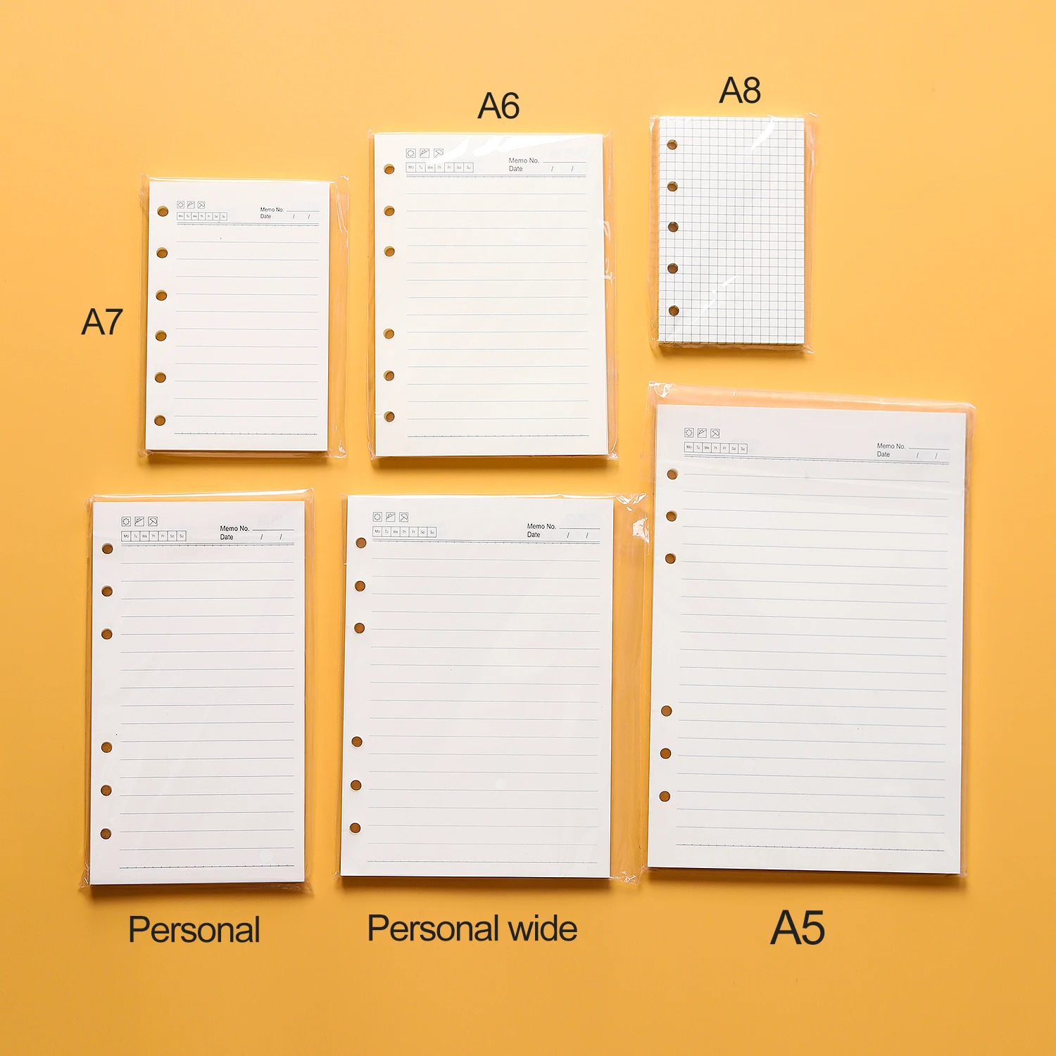High Quality Ring Binder Notebook A5 Personal A6 A7 A8 Size Insert Refills Loose Leaf Spiral Diary Planner Inner Core 100g Paper 250618 - view 3