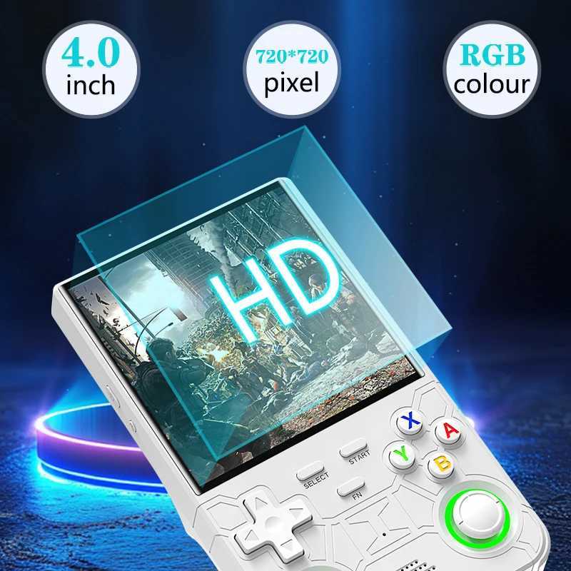 New R36 ultra retro handheld game console 4.0-inch open-source Linux system 128GB portable video player handheld game console XJ250619