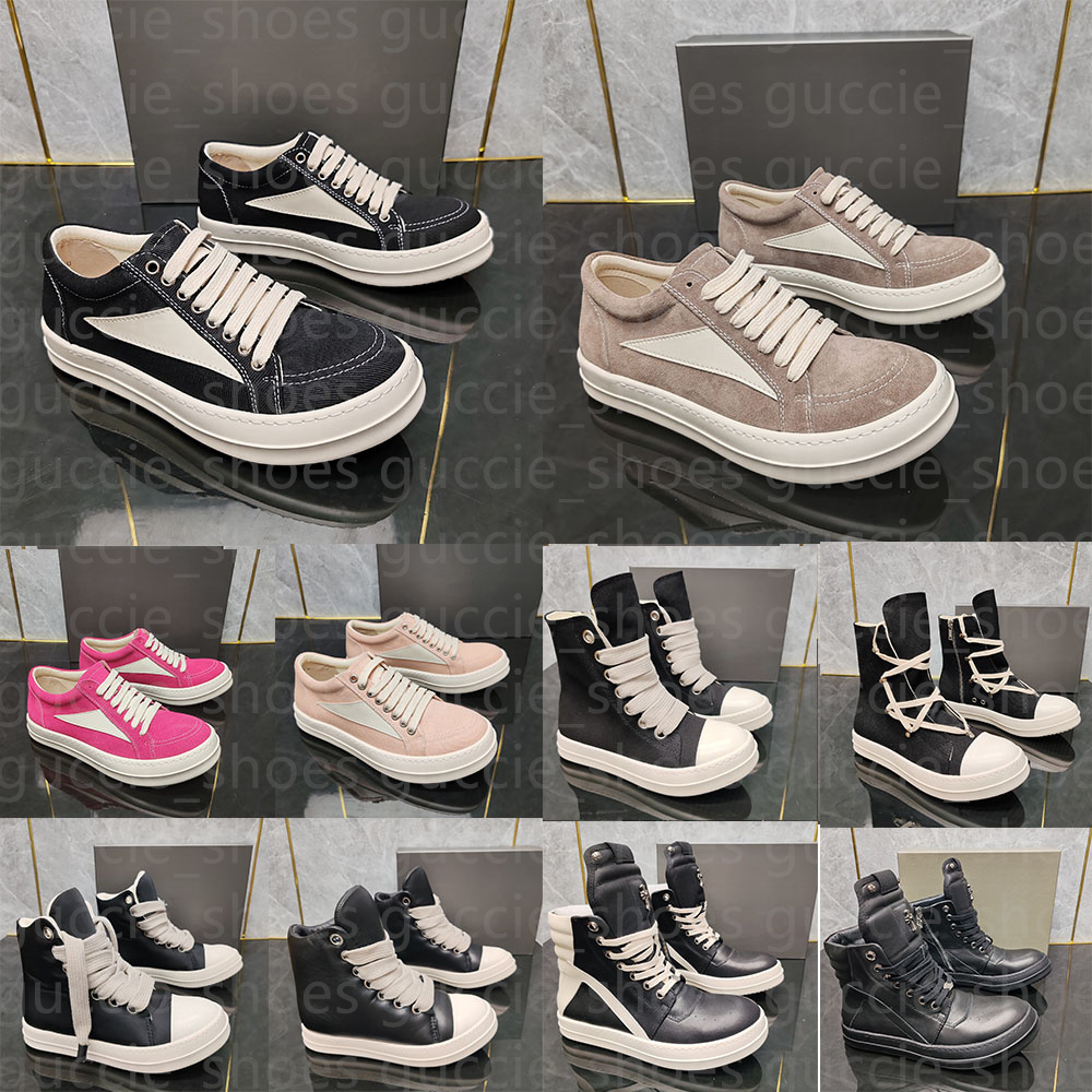 Men and Womens High-TOP Shoes Casual Canvas Jumbo Lace Up Sneakers Designer Zip Hip Hop Autumn Flats Black Boots