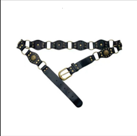 2025 Luxury Designer belts Premium Rivet Stud Punk Y2K Streetwear Wasteland Aesthetic Hot Girl Niche Statement Waist Chain Belt