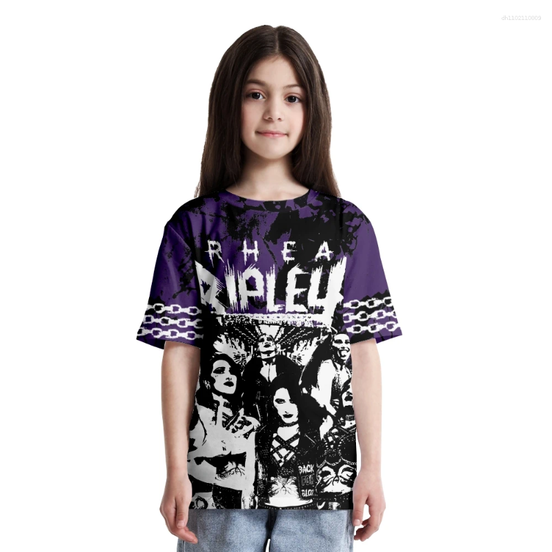 Men's T Shirts Rhea Ripley Merch T-shirt Men Short Sleeve Women Funny Tee Unisex Harajuku Tops