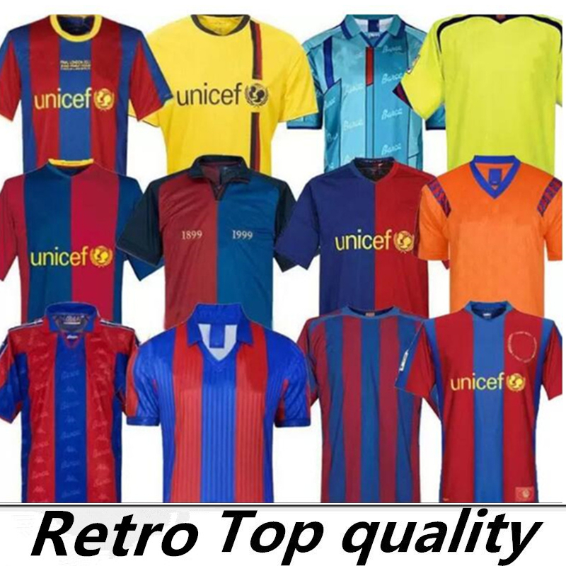 Retro Soccer Jerseys 2003 2004 2005 2006 2007 2008 2009 2010 2011 2012 vintage football shirt T RONALDINHO A.INIESTA 01 02 03 04 05 06 07 08 09 10 11 12 13 14 messis