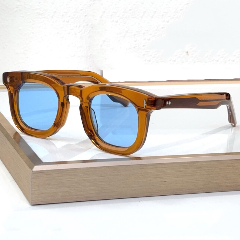 Devaux 43-27 Acetate Sunglasses Designer Handmade TOP Quality High Round Glasses Thick Retro Vintage Steampunk for Men Women Optical Handcrafted in Ja