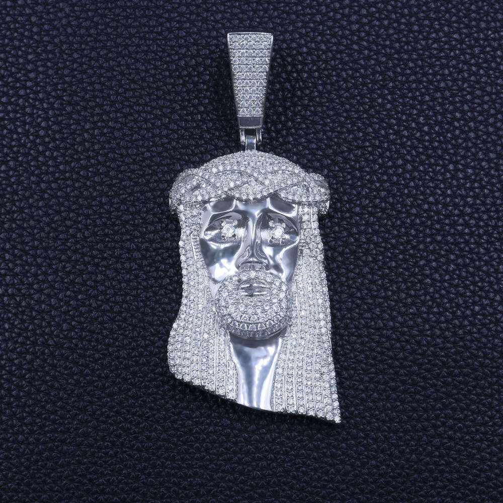 925 Silver Customize Jesus Christ Pendant Iced Out Hip Hop Fine Jewelry VVSD Moissanite Pass Diamond Tester