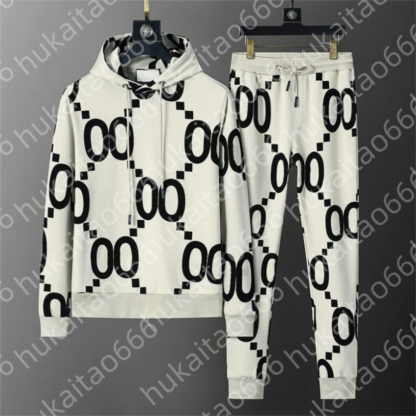 Men's Tracksuits 2026 Fashion Autumn Winter Trousers Hoodie Pullover Two-piece Jogging Suit M-3XL Cotton Track Field Sports