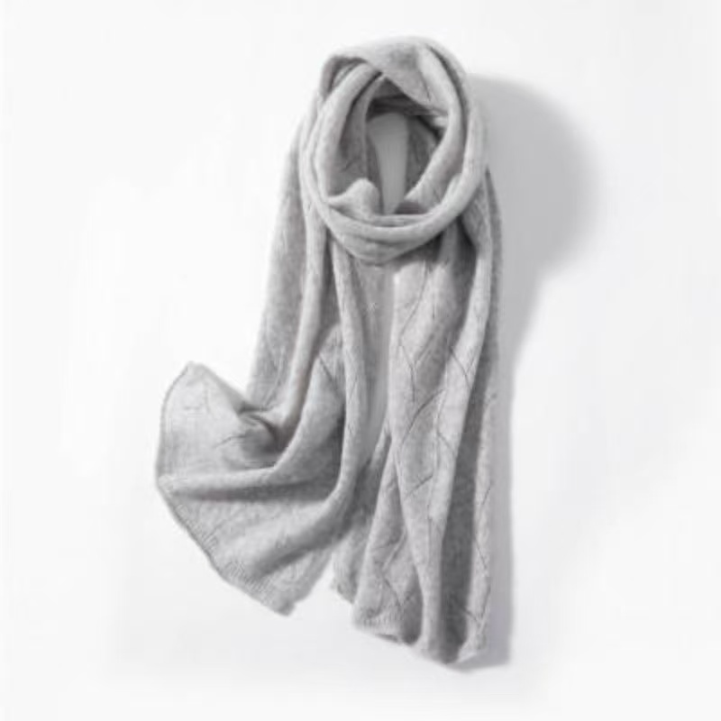 T1008 new 100% cashmere scarf women's short Korean version autumn and winter warm neck knitted