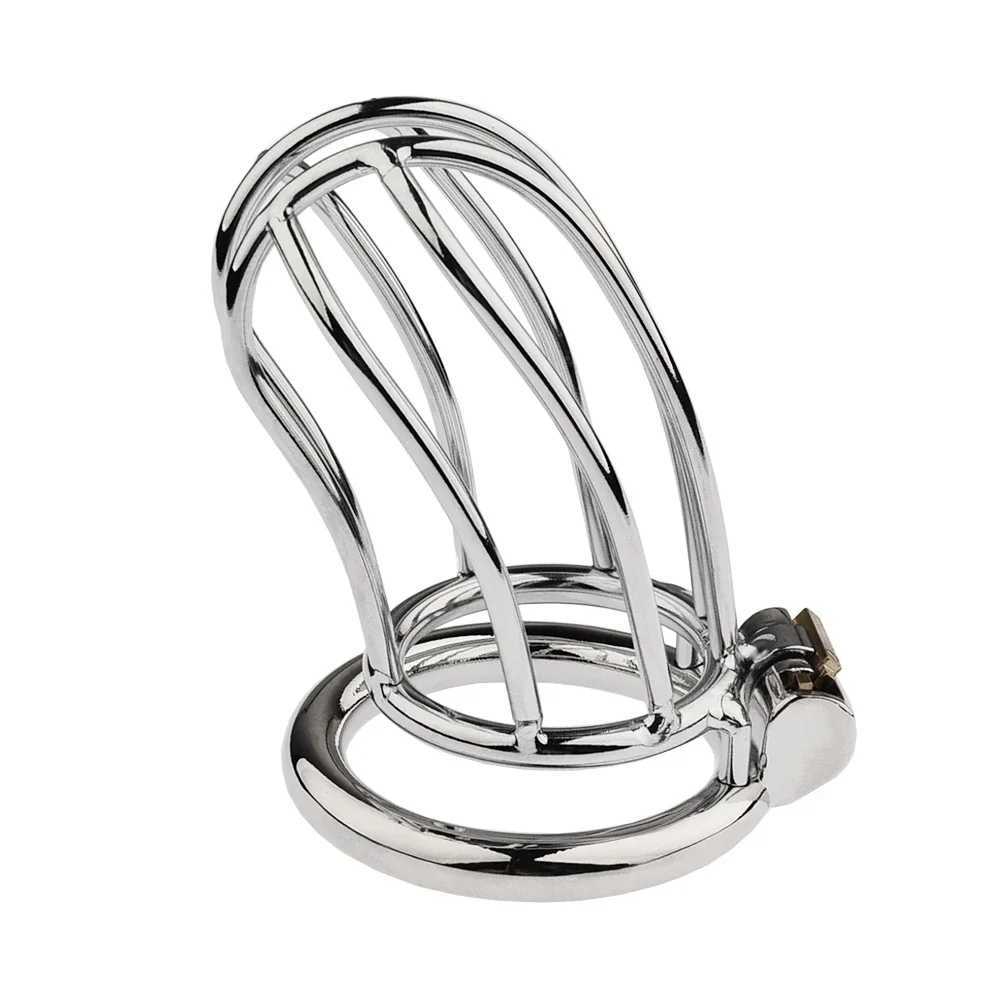 1 Pc Stainless Steel Chastiy Cock Cage Sex Toys for Men Chastity Device Penis Ring Sleeve Male Anti-cheat Erotic Urethral Lock
