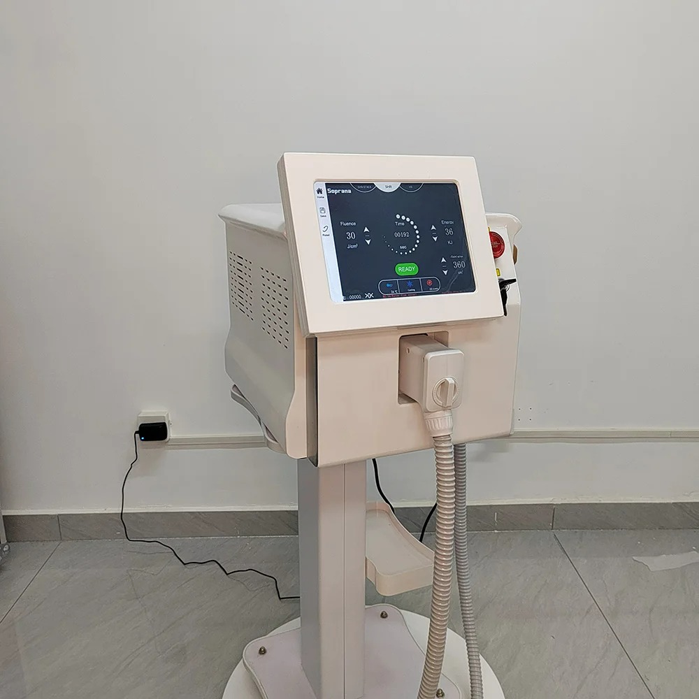 Ice Platinum755 808 1064nm Diode Laser Hair Removal Machine with Cooling Permanent Painless Three Wavelength Epilator