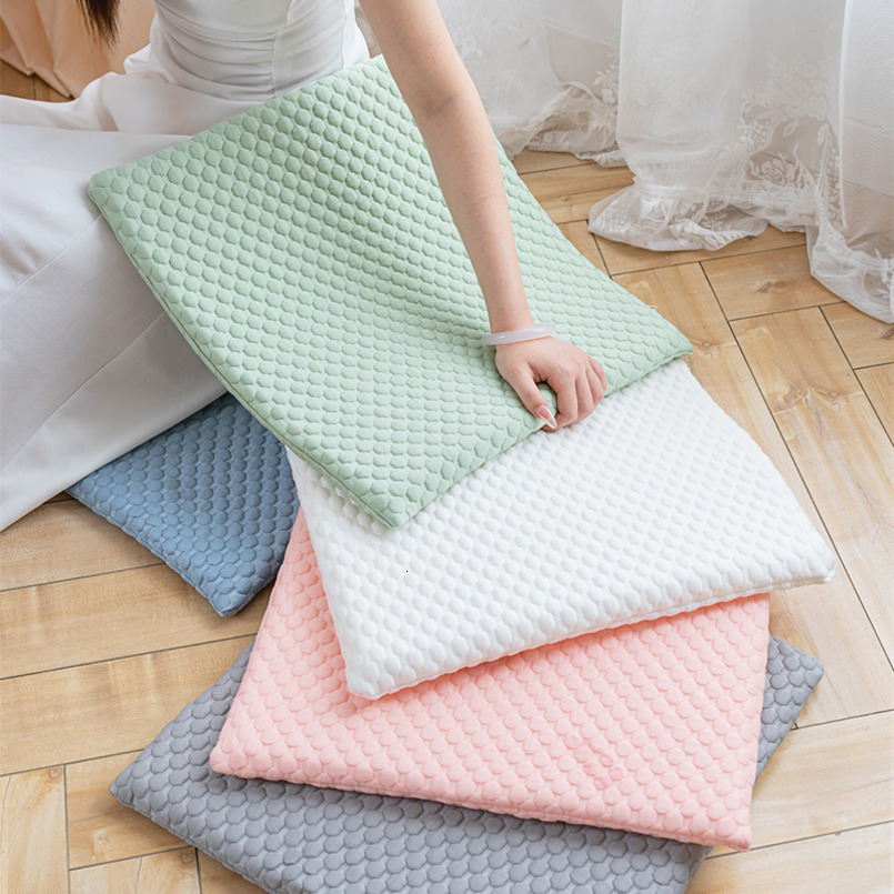 Summer Ice Bean Cool Office Long Sitting Soft Butt Chair Breathable Seat Student Worship Cushion