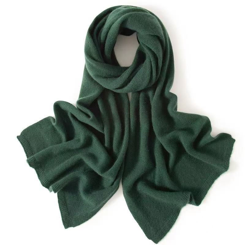 T1007 pure cashmere scarf men and women solid color long autumn and winter shawl warm neck