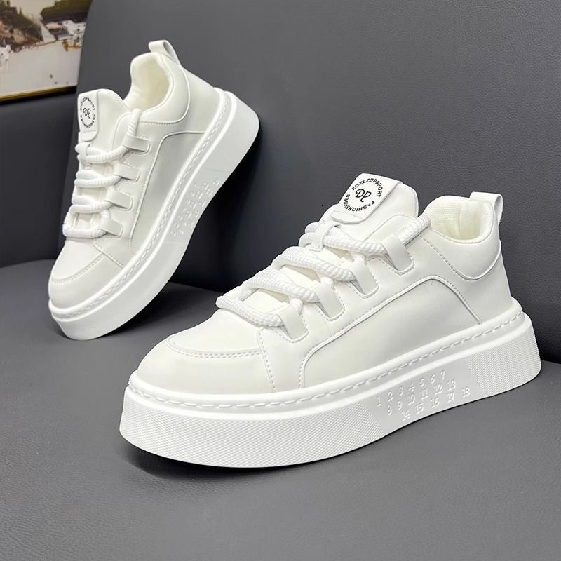 Spring New Breathable White Casual Shoes Sneakers Men S Versatile Thick Soled Sports Casual Board Trendy Shoes Ddmysaturn