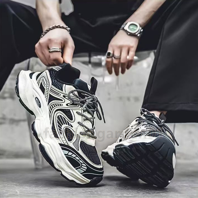 Mens sneakers Fashion Trend running shoes Platform trainers Street Style Versatile Casual Old Dad Shoe Outdoor non-slip Walking Jogging shoes