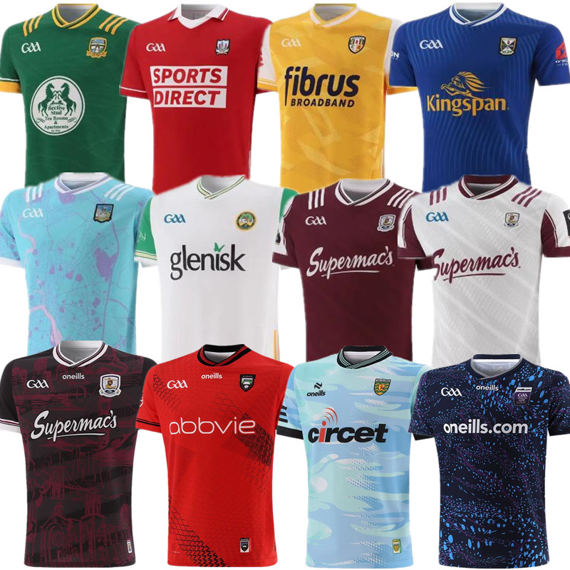 2025 GAA Rugby jerseys Dublin Down Louth Antrim Wexford Wicklow Laois MAYO Hurling Derry Westmeath Limerick Cork Donegal Ireland shirts Fermanagh Tyrone Tipperary
