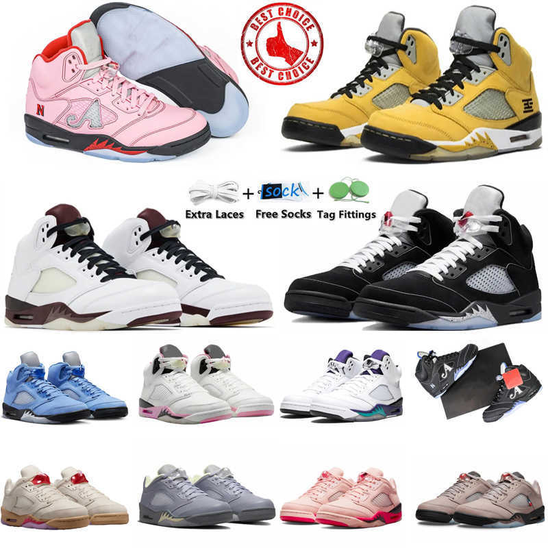 Designer 5 High 5s Mens Basketball Shoes Black Metallic Reimagined Fashion Sports Flat Platform Shoe Men Trainers Sneakers Jogging Walking Sneaker