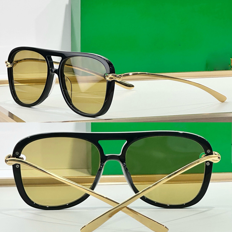 Knot Sunglasses 1391 women Designer Sunglasses Oversized luxury sunglasses with sleek temples featuring signature gold finished knot details