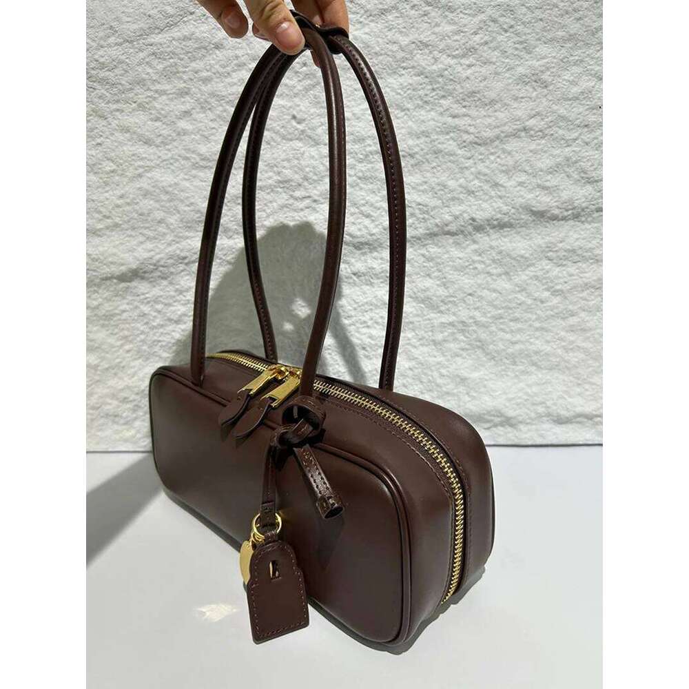2025 Autumn Winter Brand Design Solid Genuine Leather Women Handbags Fashion Gold Lock Square Bags Woman Totes