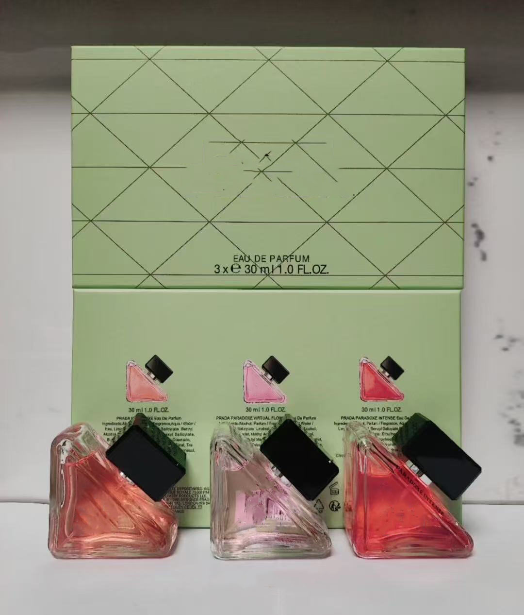 Women Fragrance 30ml 3piece Set Perfume Virtual Flower Eau De Parfum 3pcs Gift Box Long Lasting Smell EDP Brand Woman Lady Girl Cologne Spray Kit 3in1 High Quality
