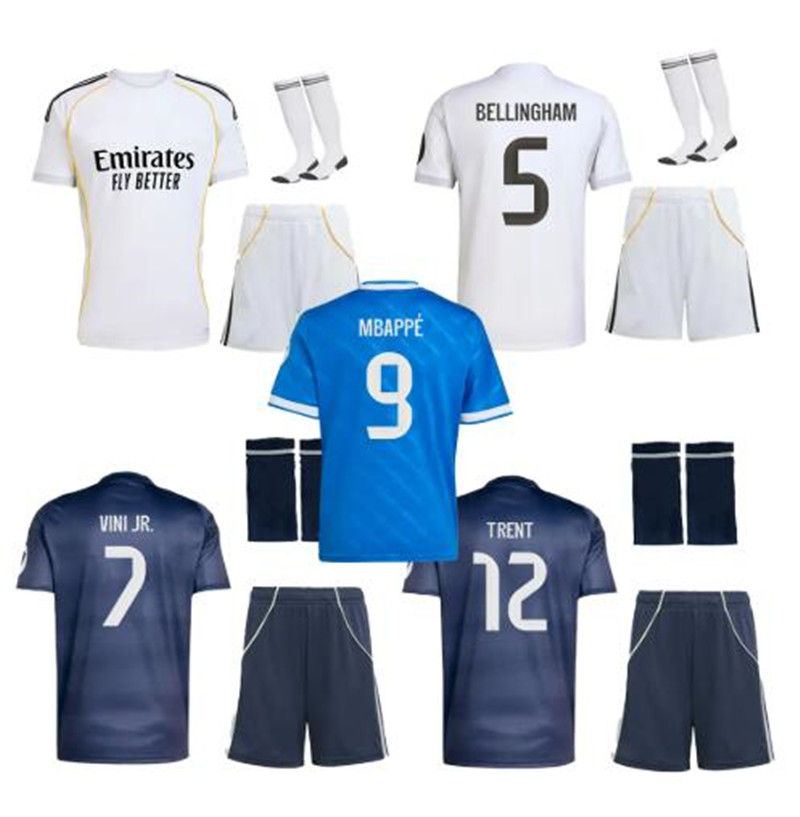 24 25 26 Reals Madrids MBAPPE football shirt VINI JR TCHOUAMENI ALABA ASENSIO MODRIC BELLINGHAM soccer jerseys RODRYGO kids football kits