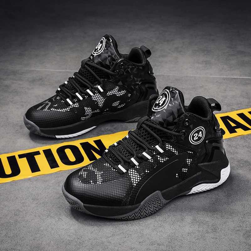 Kids Basketball Shoes Boys Sneakers Non-slip Child Trainer Basket Shoes Outdoor Leather Children Sport Shoes M250619