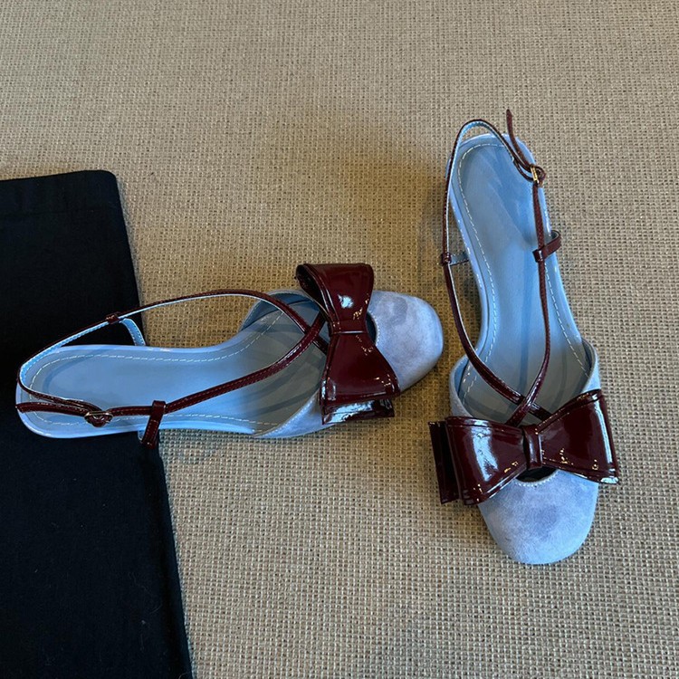 Sandals Baotou thick heel back empty sandals shoes 2025 summer new style girl like versatile single shoes