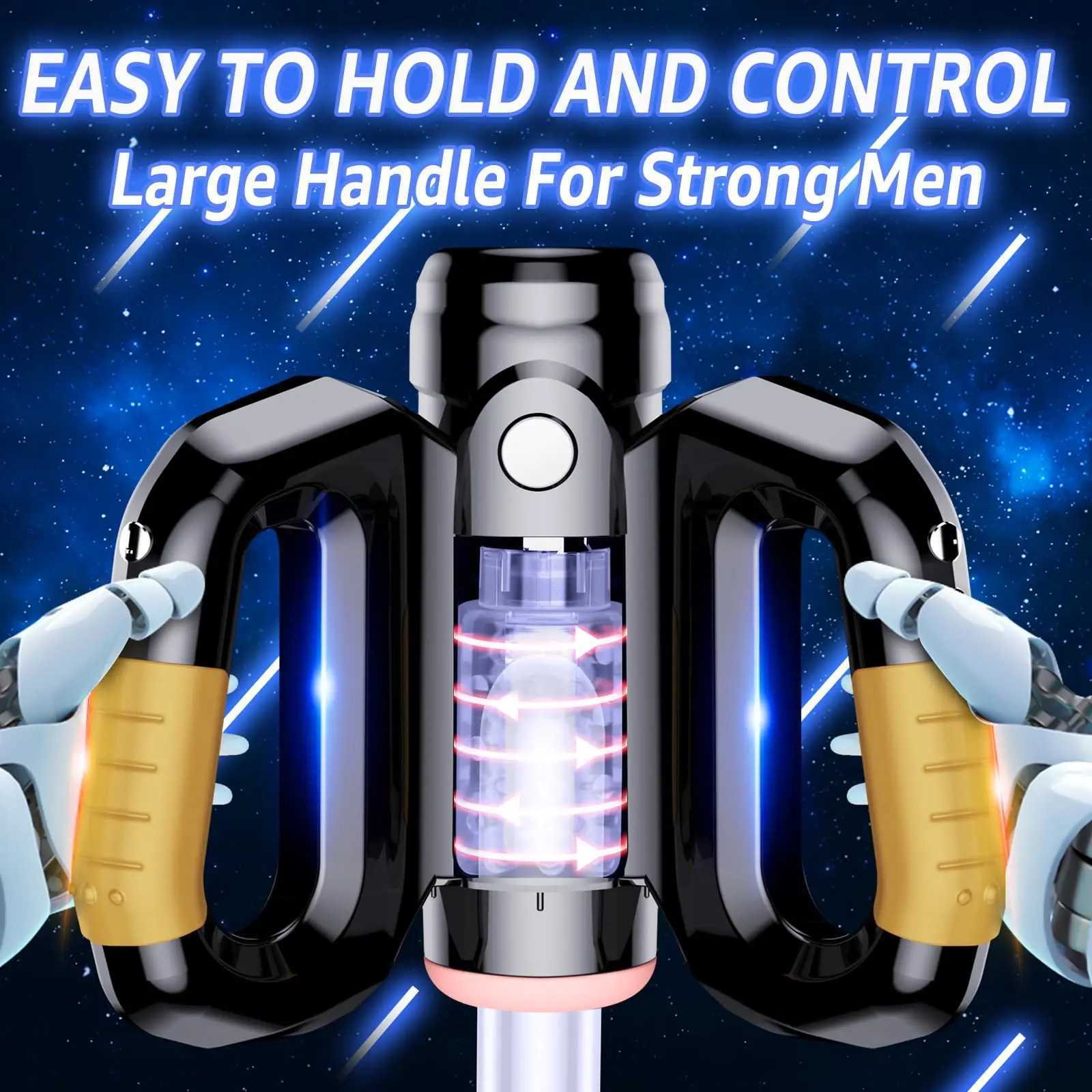 Automatic Gamepad Male Masturbators with 10 Thrusting Rotating Sex Toys for Men with Cell Phone holder Magnetic Attachment 18+ R250619