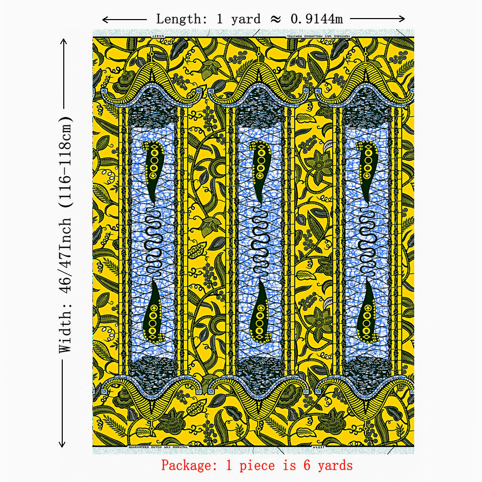 Elegant Veritable Hollandais Wax Printed Textiles | Ideal for Handmade Garments and DIY for Crafting Clothes & Accessories