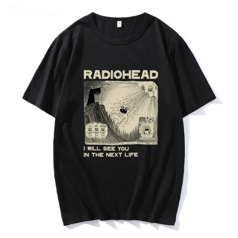 Vintage Hip-Hop & Rock 'I Will See You' Print Tee for Men and Women