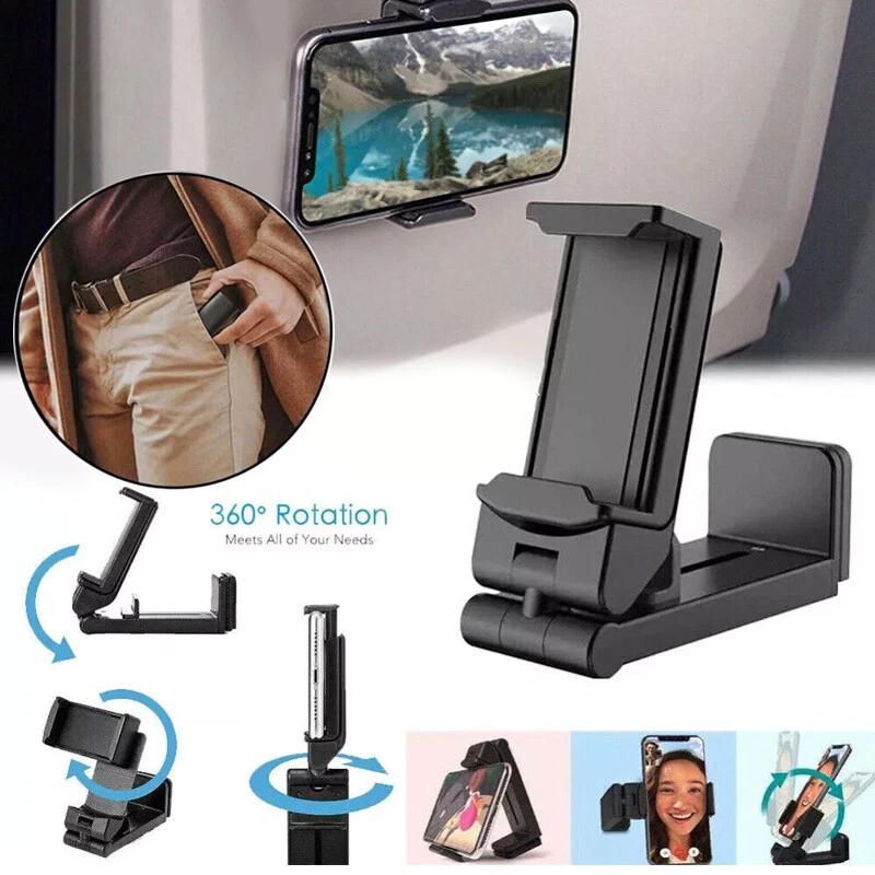 By Sea Shipping Universal Cell Phone Mount holder Airplane In Flight Handsfree Phone Holder For Desk With Multi-Directional Dual 360 Degree Rotation