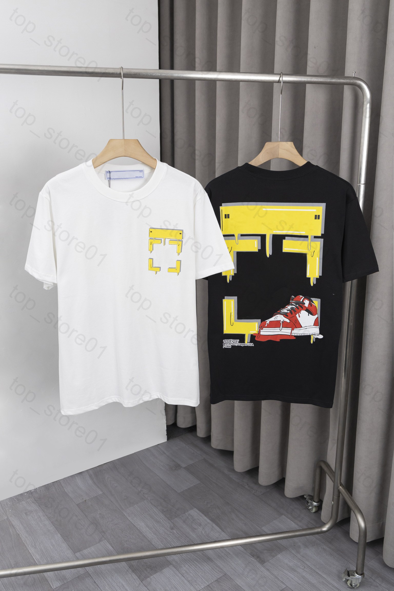 2025 New Summer Mens Designer off whitet shirt Casual Womens Loose T Shirt Embroidery Letters Print Short Sleeves Top Sell Luxury graphic tee Couple Tops Streetwear