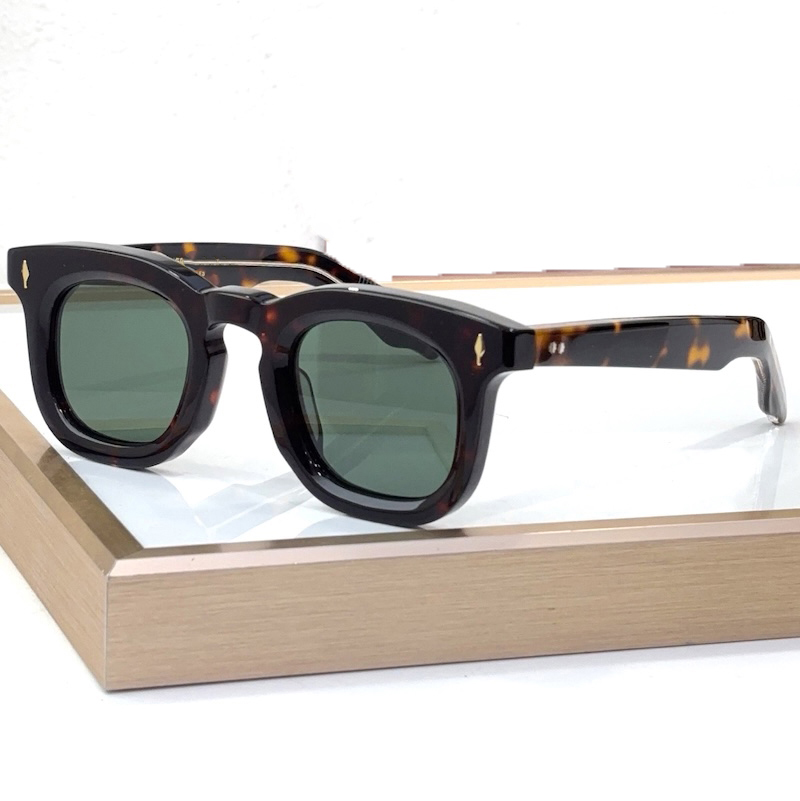 Devaux 43-27 Acetate Sunglasses Designer Handmade TOP Quality High Round Glasses Thick Retro Vintage Steampunk for Men Women Optical Handcrafted in Ja