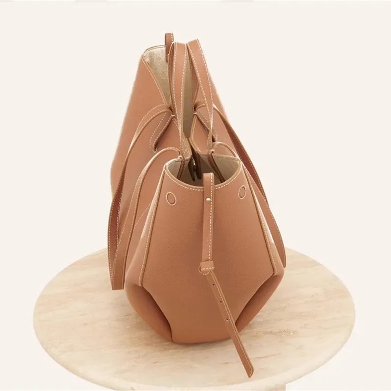 France Designer New Arrival Cyme bag Tote Brown Leather Crossbody Capacity Shoulder Strap French Minimalist Style Large Small Wings Bag