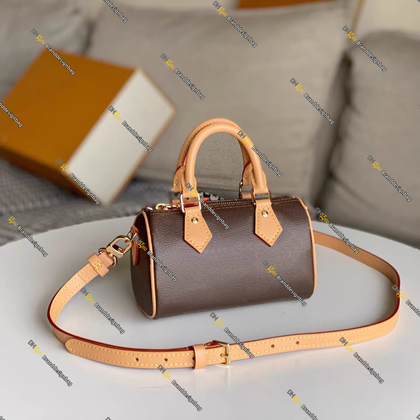 Luxury Designer Mini Denim Shoulder Bag Women Nano Black embossed Leather Handbag Totes Crossbody Wallet sac luxe Messenger Purse