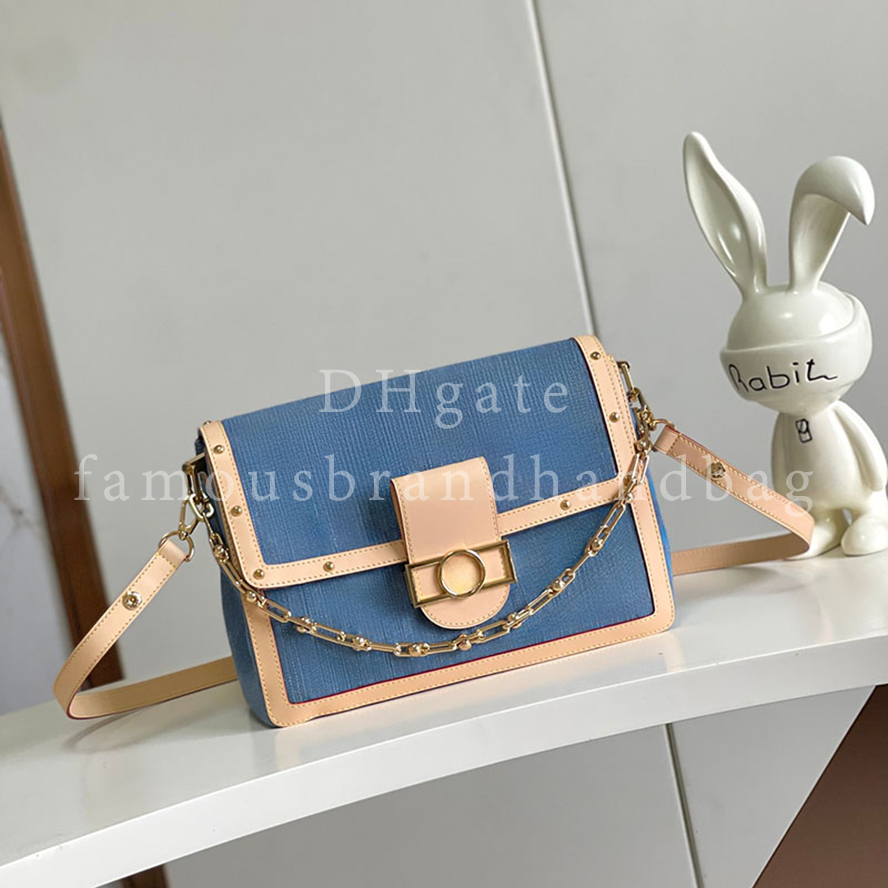 Exact Mirror Quality Soft Handbag Denim Shoulder Bag 28CM Designer Crossbody Bag With Gift Box LD01E2