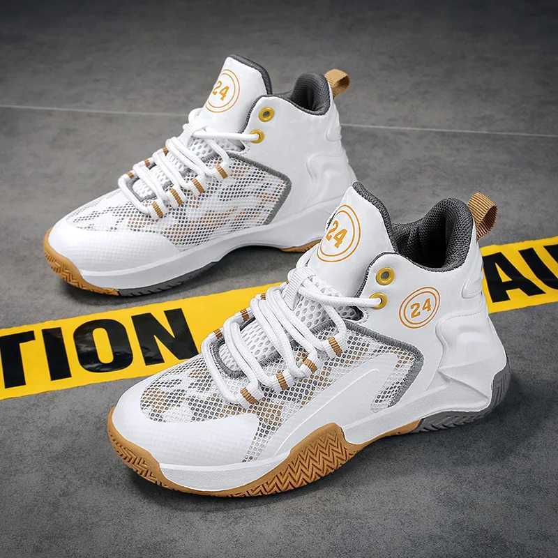 Kids Basketball Shoes Boys Sneakers Non-slip Child Trainer Basket Shoes Outdoor Leather Children Sport Shoes M250619