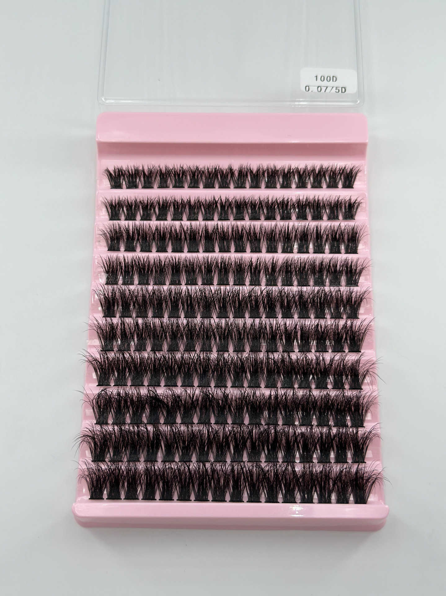 Self-Grafting Large Capacity 10 Rows Hot Melt Cluster Segment False Eyelashes Dense Fluffy Series Eyelashes 250615
