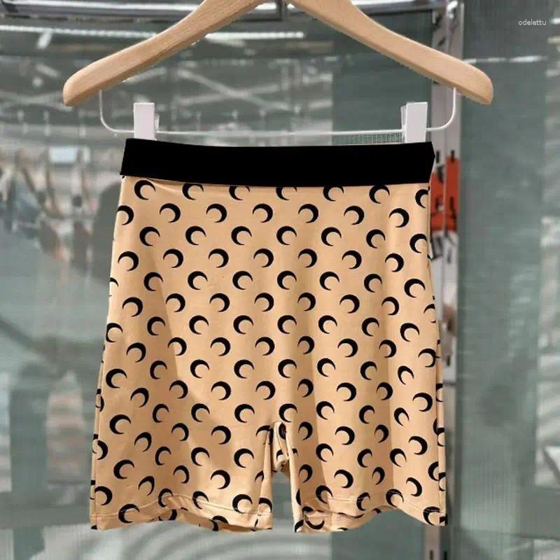 Women's Shorts Internet Celebrities Star With The Same Moon Crescent Niche Women Black Sports XJ260206