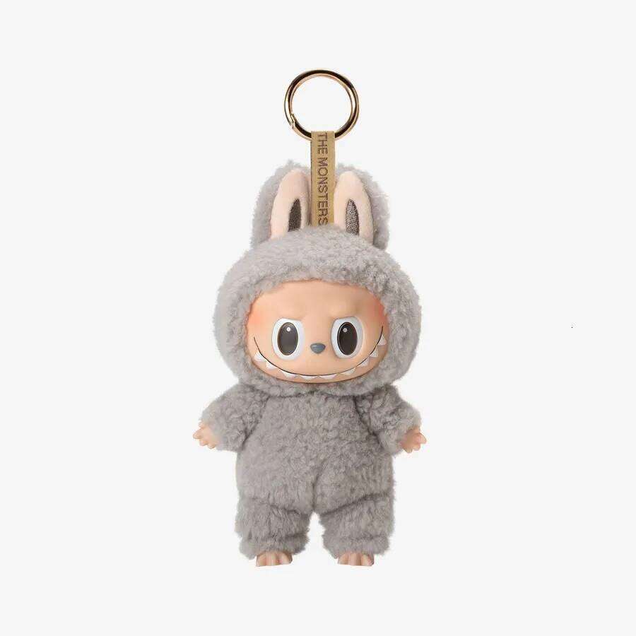 Labubu Anime Figure Plush Dolls Sweetheart Vinyl Pendant Doll Kawaii Backpack Pendant Decoration Plush Doll Kids Gift for Xmas