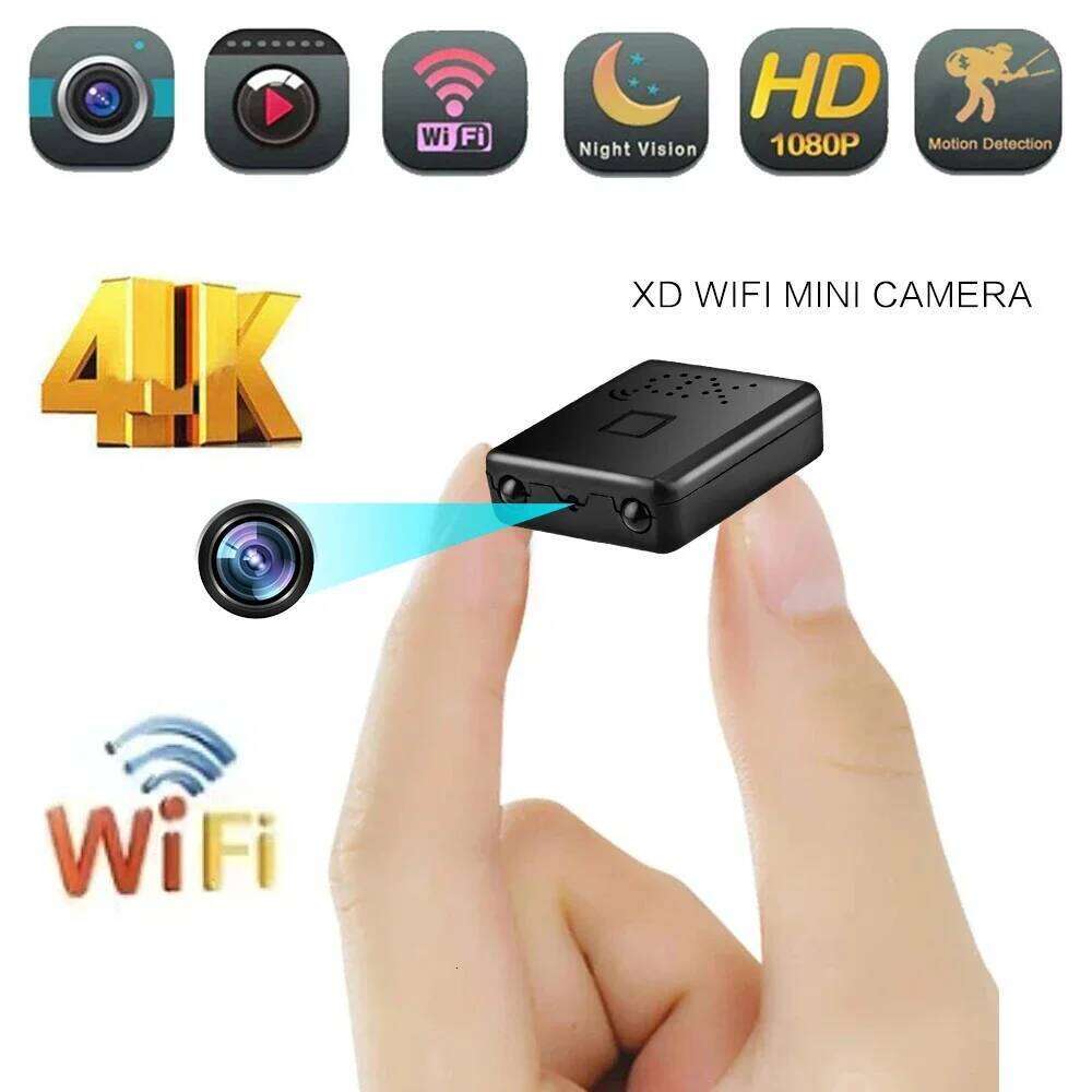 4K Full 1080P Mini Ip Cam XD WiFi Night Vision Camera IR-CUT Motion Detection Security Camcorder HD Video Recorder