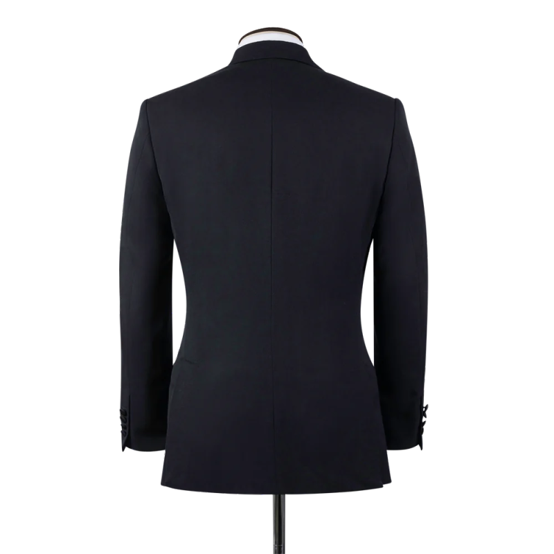 Casual Wedding Tuxedos 2 Piece Set Jacket Pants Classic Men Suit Trim Fit Peaked Lapel Groom Wear Formal Suits Customized