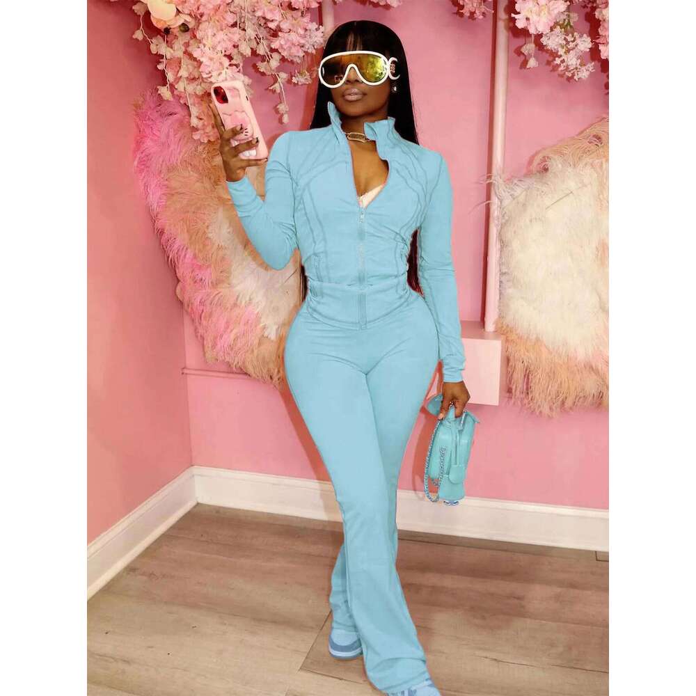 Streetwear Casual Tracksuit Sexy Women Two Pieces Club Matching Set High Street Pants Outfits