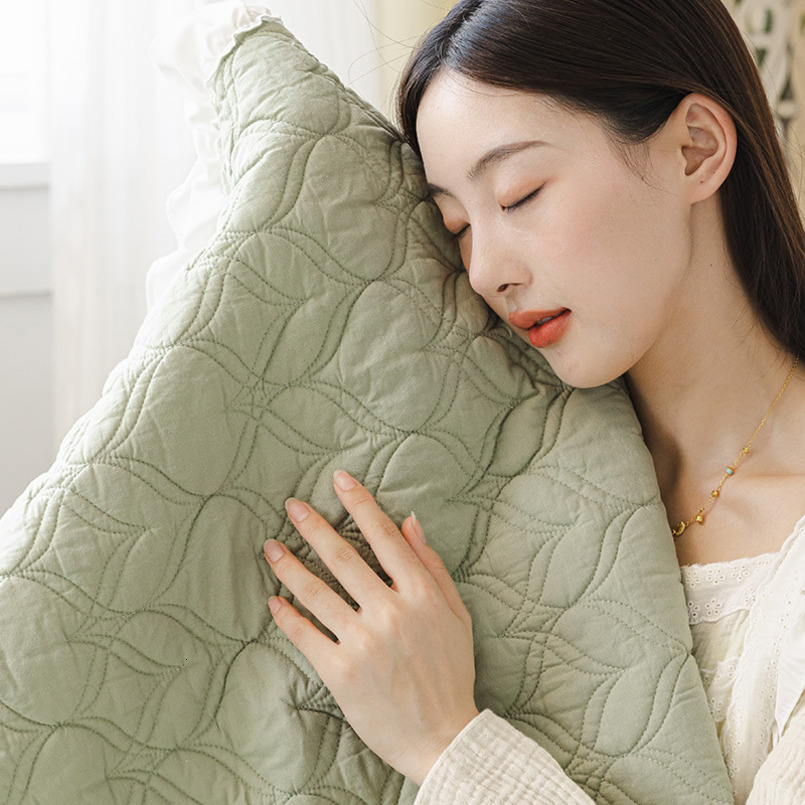 Korean Style Pure Cotton All-Season Non-Slip Seat Cushion Solid Color Light Luxury Cover Fabric Sofa Slipcover
