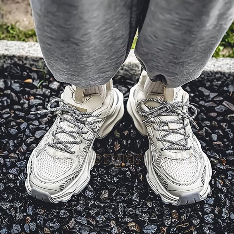 Mens sneakers Fashion Trend running shoes Platform trainers Street Style Versatile Casual Old Dad Shoe Outdoor non-slip Walking Jogging shoes