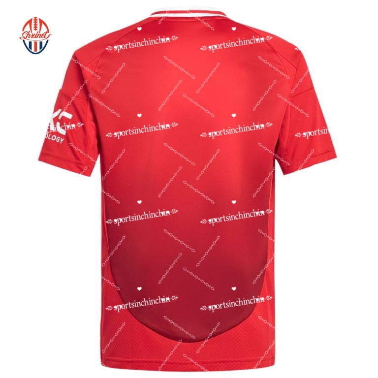 2025/26 Season Latest Fernandez 8 Rashford 10 Mount 7 Adult Short Sleeve Soccer Uniform Gana Joe 17 Martinez 6 Anthony 21 Kids Training Sports Match S