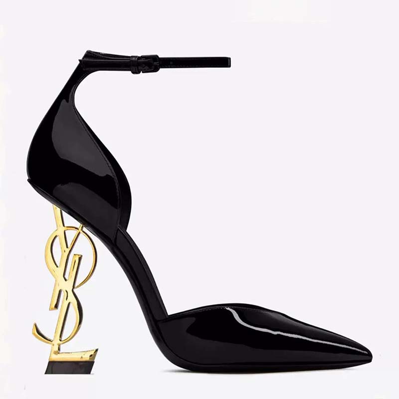 TOP High Heels New Brand Women's Sandals Sexy Black High Heels Sharp Pointed Suede Pumps Elegant Shallow Mouth Etiquette Shoes 966