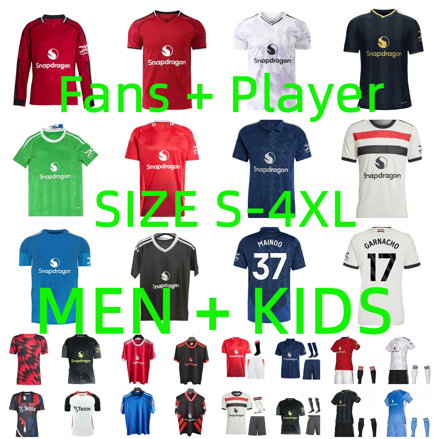 2025 2026 HOJLUND B. FERNANDES Soccer JerseyS 24 25 26 united manchesteer Pre match MARTINEZ CASEMIRO YORO DORGU Mount AMAD MAINOO MOUNT football shirt Men kids kits