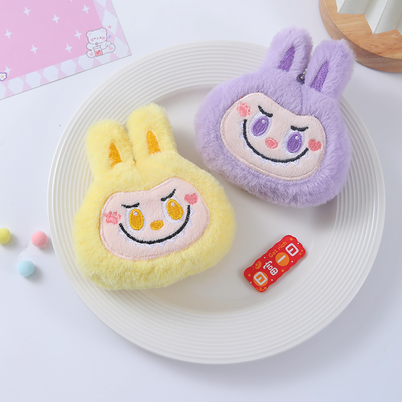 Doll pendants Premium keychains Labub Keychain Plush Toy Vinyl Powerpuff Girls and Other Phone Pendants Keychains DIY Handmade