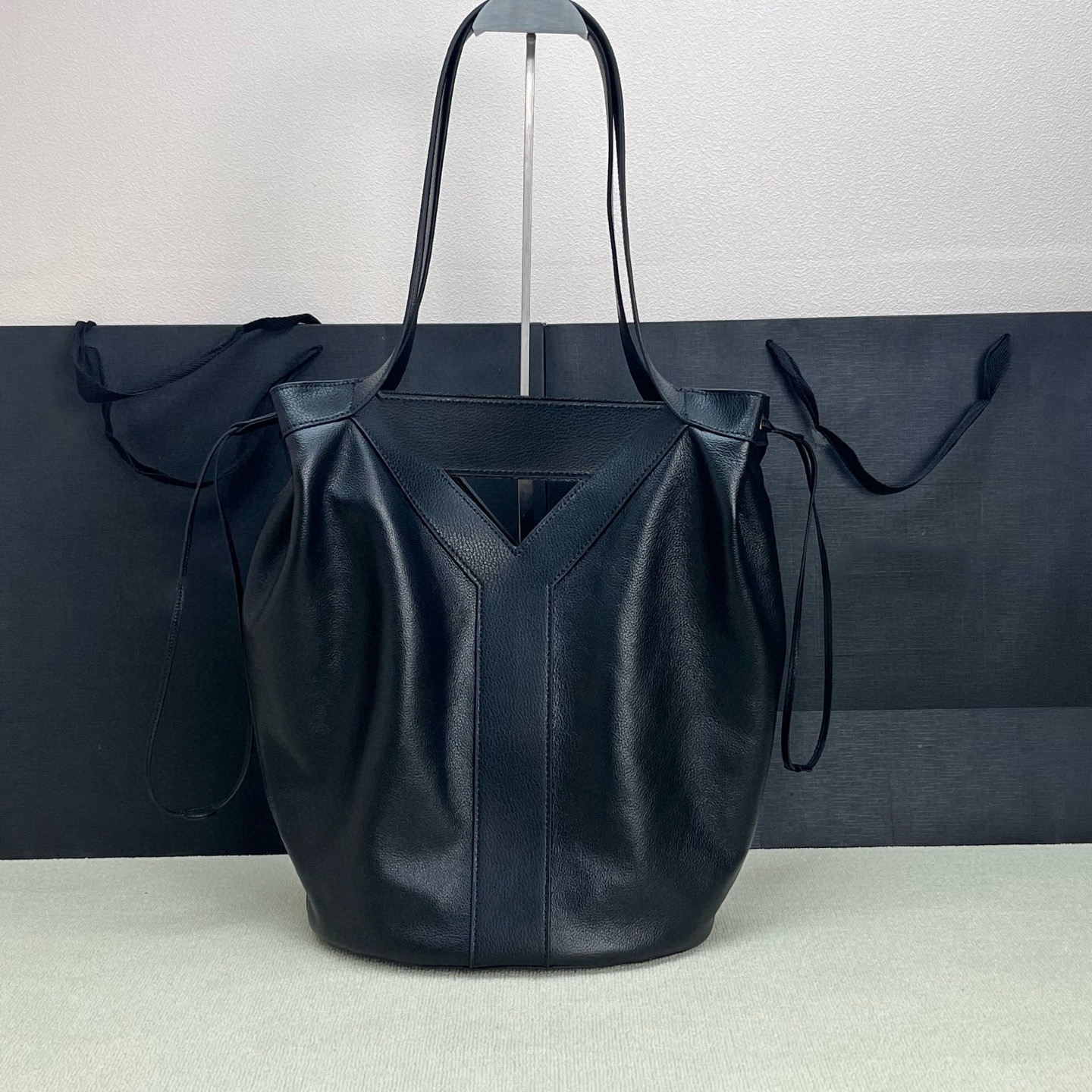 (Order by pic in opt, not by desc) Drawstring tote bag large capacity shoulder bag cowhide bags suede fashion handbag for women