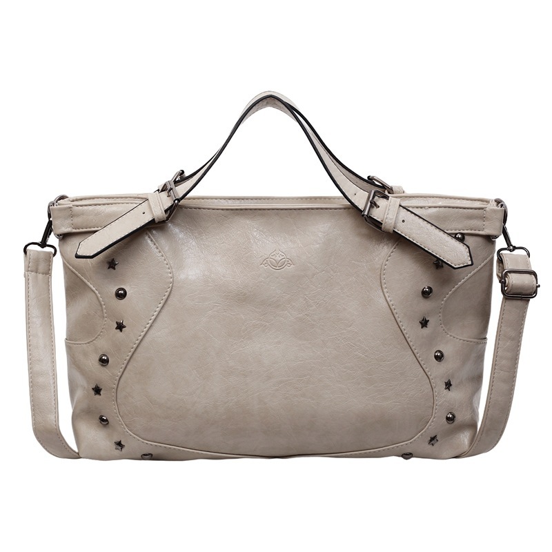 Free shipping designer Relaxed Feel Bag for Women Patchwork 2025 New Trendy Fashion Oil Leather Handbag Large Capacity Retro Commuter Shoulder Bag