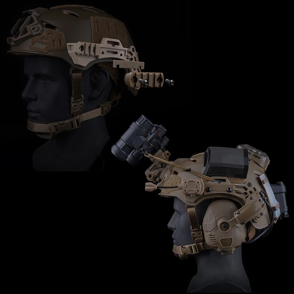 2Pcs Wendy 30 Tactical Helmet Rail Side Guide Team MLOK Mount Hunting Airsoft FAST Accessories 250611